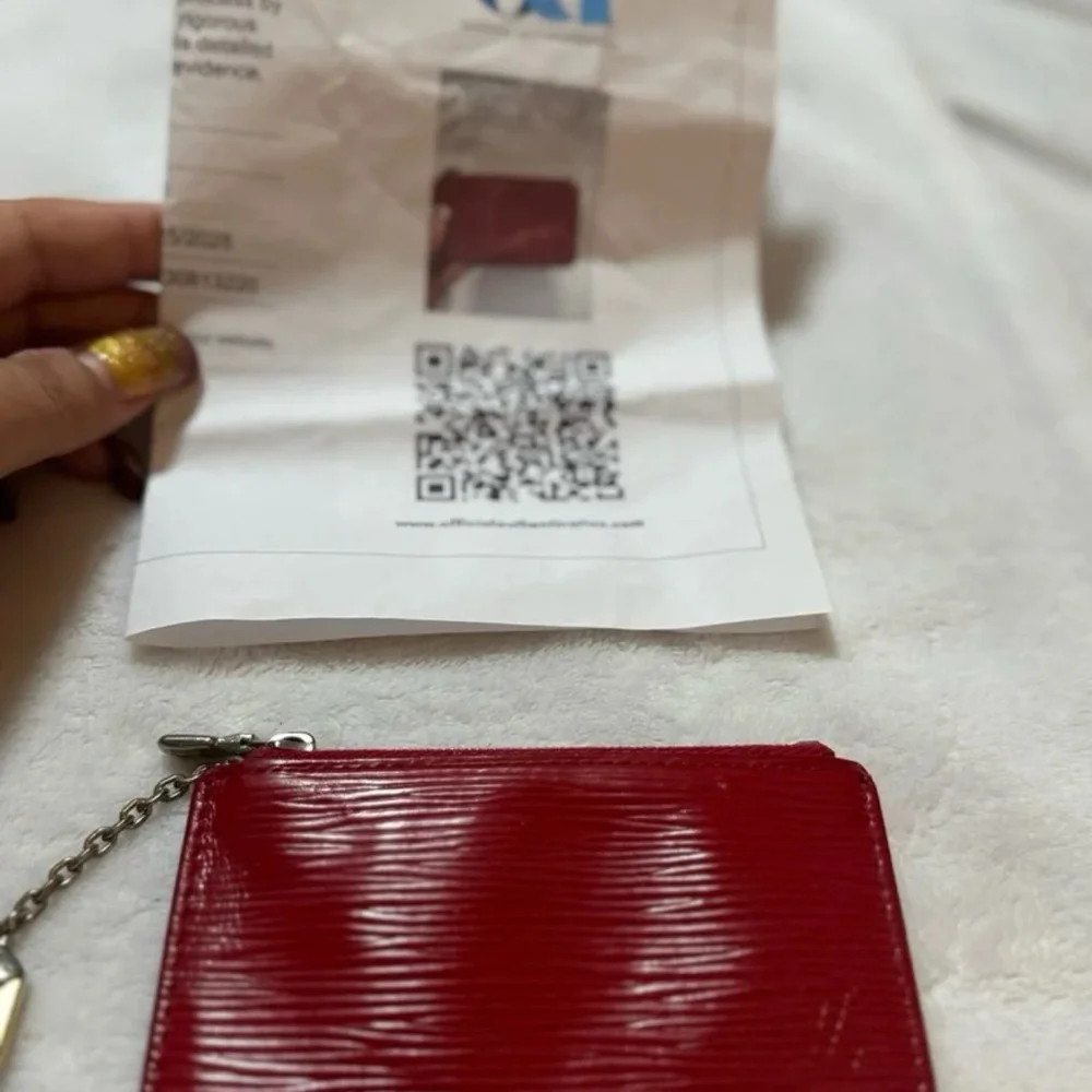 Louis Vuitton red Epi card holder with COA - Picture 6 of 6
